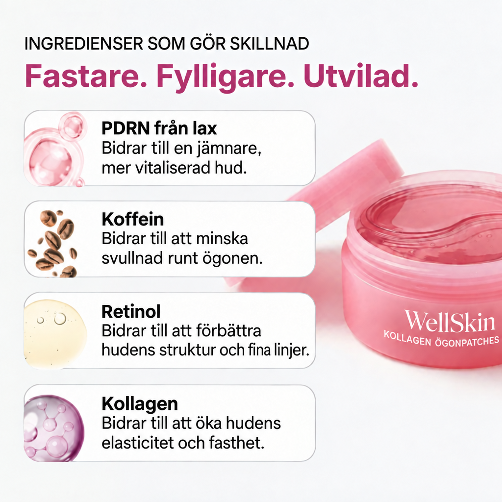 Kollagen Eye Patches – Mot Rynkor Runt ögon (60st)